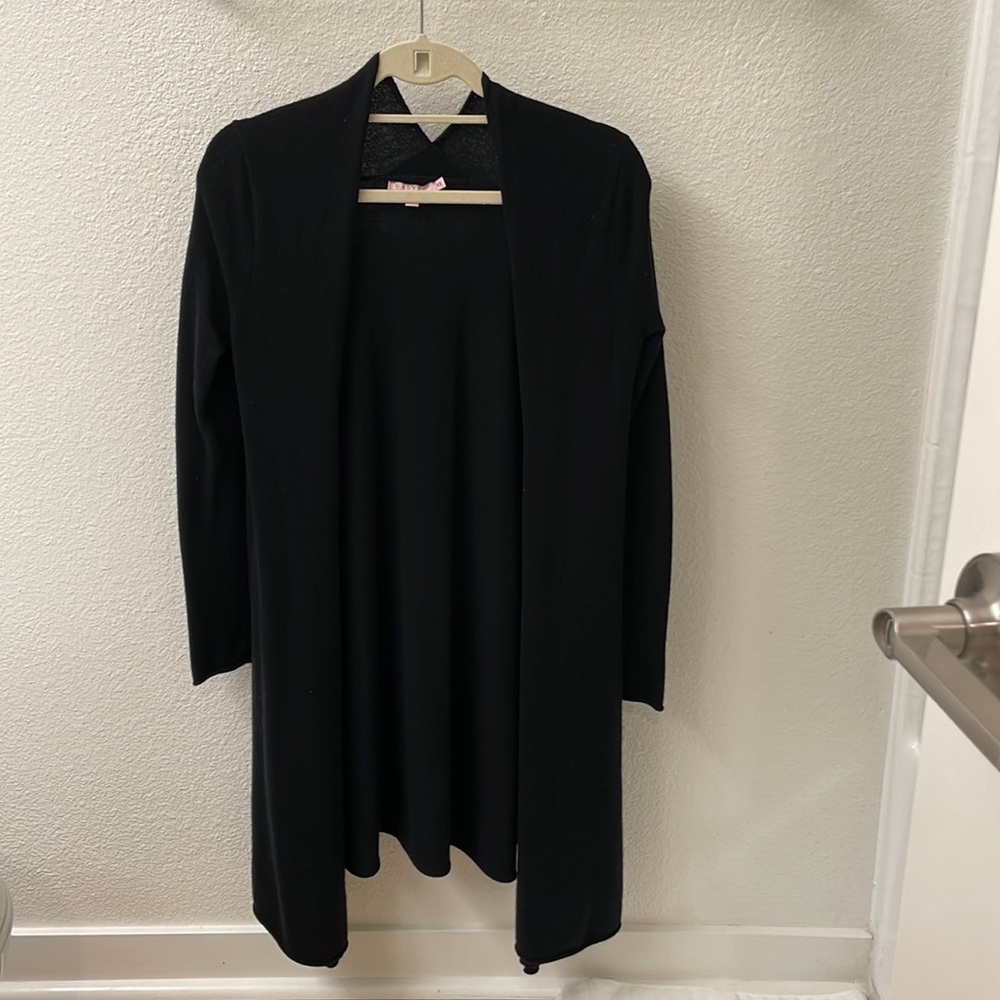Calypso St. Barth XS Black Cashmere Cardigan Sweater